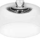 Handmade Sturdy Glass Cake Dome, Cake Cover Lid, Cake Stand Topper, Glass Dome Cloche, Glasss Cloche (clear, 8"x5.5")