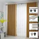 Double Curtain Rods for Window 28-48 Inches, Adjustable Double Drapery Rod with Round Finials, 1-Inch Front and 5/8 Inch Back Double Rod Curtain, Brushed Nickel