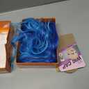 Cosplay Long Blue Wig 29 Inch Middle Part Synthetic Wig Realistic Gifts Party Wigs for Women Daily Use Colorful Wigs (Blue)