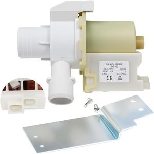 DP035-043 WH23X10043 Washer Water Drain Pump Compatible with GE Hotpoint Washing Machine Drain Pump Replacement GTAN2800D0WW GTAN2800D1WW GTAN2800D2WW GTWN4250D0WS GTWN4250D1WS, Replace WH23X10043-8PK