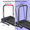 Handle Bar for Walking Pad Compatible with Walking Pad 23" Wide, Adjustable Handrail Height (31.5-43in), Heavy-Duty Steel Frame w/Non-Slip Base