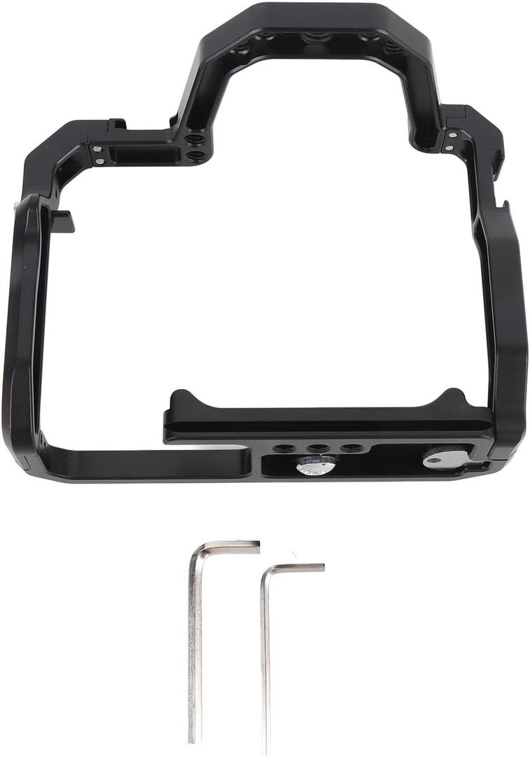 Camera Video Cage Aluminum Alloy Camera Stabilizer Rig for 200D 200DII with Multiple Mounting