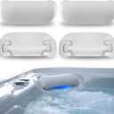 Sunluway 4-Pack 1411501 77228 Spa Neck Pillow for Hot Spring Highlife Series Spas 2014-Current Cool Gray Hot Tub Head Rest Pillows for Watkins Replacement
