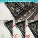 Stove Gap Covers - Stainless Steel, Kitchen Stove Counter Gap Cover Oven Gap Cover, Heat Resistant & Easy to Clean Stove Gap Filler, Upgraded Wider Top Suitable for Wider Stove & Counter Gaps (23.5")