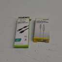 Set of 2 (Extended Length Charge and 6 Foot Braided Auxiliary Audio Cable)