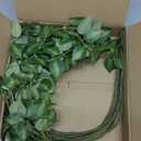 HyeFlora 5PCS Artificial Eucalyptus Leaves Stem Plants for Spring Decor, 32.7 inch Fake Leaves Greenery Branches Green Shrubs Silk Faux Foliage DIY Stems for Festival Home Kitchen Farmhouse(Green)