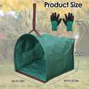 2 PACK Leaf Bag,Lawn Bags,Reuseable Yard Waste Bag, Heavy Duty Lawn and Leaf Bag With Gardening Gloves,40 Gallons Yard Bags for Leaves Lawn Grass Clippings Camping