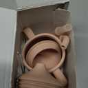 Moonkie Silicone Baby Sippy Cups | 3 Stages Training Cup Straw Cup for Infants Toddlers and Kid | 4 oz 1Pack (Blush)