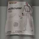 Spooktacular Creations Halloween Astronaut Costume Men, Silver Space Suit Spaceman Jumpsuit Pilot Outfit for Cosplay Parties, Medium