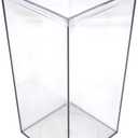 Set of 4 Acrylic Boxes with Lids, 4"Lx4"Wx8"H, Made in USA, Display Cases for Collectibles, Clear Containers for Organization and Storage