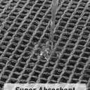 AMOAMI Upgraded Dark Grey Waffle Bath Mat4