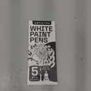 ARTISTRO 5 White Paint Pen for Rock Painting, Stone, Ceramic, Glass, Wood, Tire, Fabric, Metal, Canvas. Set of 5 Acrylic Paint White Marker Water-based Extra-fine Tip