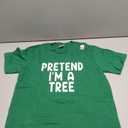 Pretend I'm A tree Funny Lazy Last Minute Halloween Costume T-Shirt Kids Kelli Green L
