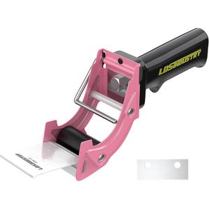 Rapid-Replace Packing Tape Dispenser Gun with Extra Blade, 2IN(50mm) Lightweight Ergonomic Industrial Handheld Heavy Duty Tape Cutter for Carton, Packaging and Box Sealing, Pink