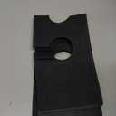 Tioncy 2 Pcs 3 Round Hole Drip Catcher Diatomite Faucet Mat for Kitchen(pre-made 3 Hole) Faucet Mat Splash Catcher Sink for Bathroom Sink(Black)