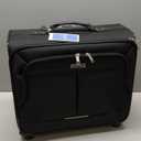 Lekebobor Rolling Laptop Bag Rolling Laptop Briefcase on Wheels for Women Fits Up to 15.6Inch computer Bags Water Resistant for Work Travel and Business, Black (Large)