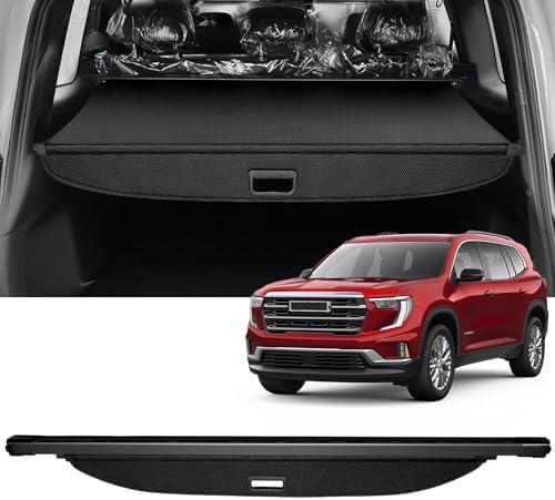 AUXKO Retractable Cargo Cover for GMC Acadia/Chevy Traverse 2025 2024/ Buick Enclave 2025, Trunk Cover Luggage Security Shade Cover Shielding Shade Anti-Peeping Luggage Privacy Screen, Carbon Fiber