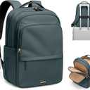 GOLF SUPAGS Multifunctional Laptop Backpack for Work Travel Leisure Water-Resistant Multiple Compartments Business Backpack for Women Fits 15.6 Inch Notebook (Atrovirens)