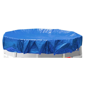 24FT Round Winter Pool Cover,Pool Covers for Above Ground Pools,Heavy Duty Durable PE Material Swimming Pool Covers,Cold-Resistant Anti-UV,Extreme Weather Protection,Winch and Cable Kit-Aibiley