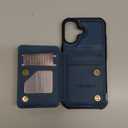 Vinich for iPhone 17 Wallet Case with Card Holder, RFID Blocking Credit Slots Kickstand Shockproof Phone Cover Fit for iPhone 17 6.3" Blue