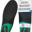 Spenco Lower Back Support Insole (FSA&HSA Eligible),Arch Support- Deep Heel Cupping - Breathability -Trim-to-Fit Sizing- Men's 7-13 (Black/Green)