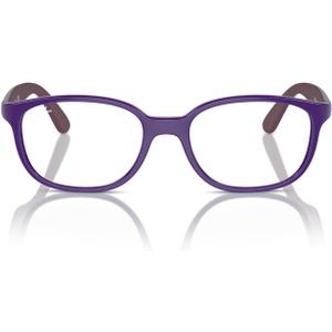 Ray-Ban Kids' RY1632 Round Prescription Eyewear Frames, Violet On Rubber Bordeaux/ Demo Lens, 46 mm