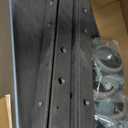 2 Shelf Heavy Duty Plastic Utility Cart, Service Cart Tub Storage W/Deep Shelve Holds up to 1000 lbs, Rolling Utility Cart with 360Swivel Wheels, Work Cart for Warehouse, Garage, Cleaning (40 x 17 Inch, Black)