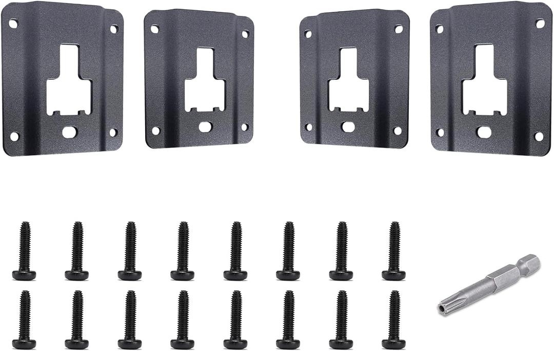 4Pcs Truck Bed Tie Down Anchors Boxlink Plates Compatible with Ford F150 F250 F350 & Raptor 2015-2025 2026