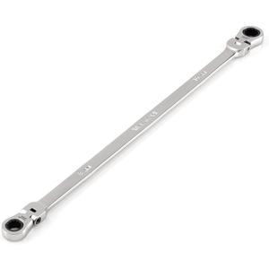 TEKTON 8 x 10 Mm Long Flex Head 12-Point Ratcheting Box End Wrench | WRB36408 (5/16 x 13/32 In.)