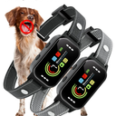 JEUJE Dog Bark Collar 2 Pack, Bark Collar for Large Medium Small Dogs 8-120lbs, AUTO Barking Collar, Bark Training Collar with 7-Level Sensitivity + 5 Safety Modes Humane Training System