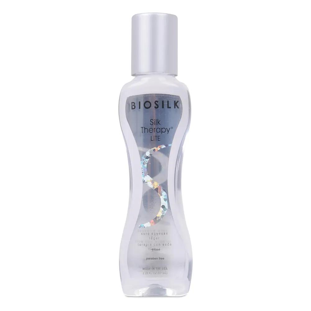 BioSilk Silk Therapy Lite, Leave-In Reconstructing Treatment To Smooth Fine & Thin Hair, Sulfate, Paraben & Cruelty-Free, 2.26 Oz