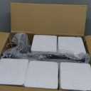 Unicozin Modern Bathroom Light Fixtures, 5 Light Vanity Lights Over Mirror, Black Wall Lamp with Clear Glass for Living Room Cabinet Bedroom Porch