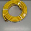 70ft 3/4'' Gas Line CSST Flexible Stainless Steel Tubing Pipe Anti-Cracking Used for Natural Gas Propane Equipment with 2 Male Fittings