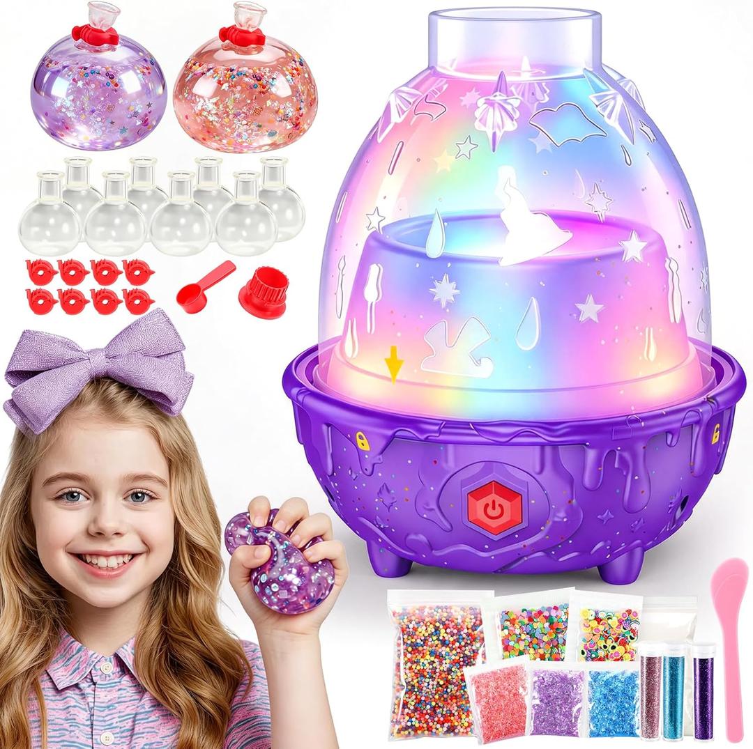 DIY Squishy Making Kit with Auto-Inflation Squishy Maker for Kids Ages 5-12, Make Your Own Squishies, Reusable Stress Relief Squeeze Balls, Fun Creative Sensory Toy Birthday Gift for Boys Girls