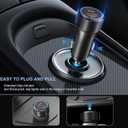 USB C Car Charger for iPhone 16, 36W 2 Pack Fast Charging Car Charger Adapter with PD&QC3.0 for iPhone 16 15 14 13, Galaxy S24/S23/S22, iPad Pro/Mini/Air, Google Pixel 6/5/4-6FT USB C-C Nylon Cable