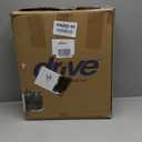 Drive Medical RTL12027RA 2-in-1 Raised Toilet Seat with Removable Padded Arms, Standard Seat
