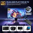 Retro Game Console, Retro Gaming Console with Built-in 9 Emulators, 25200+Games, 4K HDMI Output, Dual 2.4GHz Wireless Controller, Plug and Play Video Game Console (Black)