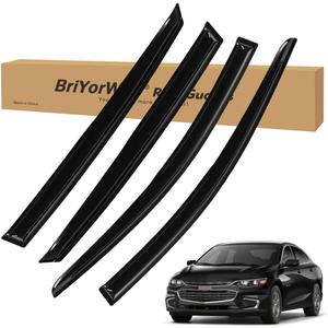 Vent Shades Rain Guards for Chevy Malibu 2016 2017 2018 2019 2020 2021 2022 2023 2024 2025 Accessories, for Chevy Malibu Window Deflectors Window Visors