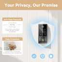 IRONZON Smart Door Lock, 5-in-1 Keypad Deadbolt for Front Door, Keyless Entry Door Lock with App Control, Auto-Lock, Anti-Peeping Password, 4 IC Cards, 15-Min Installation, Black
