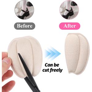 Tongue Pads for Shoe Too Big, Non Slip Tongue Cushion Insert for Loose Shoe Size Reducer Heel Pads Grips Cushion Inserts Replacement Shoes Filler for Men Women (Beige)