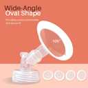 PumpMom-us 21mm Flanges Compatible with Spectra S2 S1 9 Plus Breast Pumps Accessories, Replacement Breast Shield for Spectra Pump Parts and 21 mm Flange