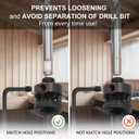 9 Inch Hole Saw with 1/2" Hex Shank Quick Change Arbor, JTemgle Bi-Metal Hole Saw Heavy Duty Hole Cutting Tool for Cornhole Boards, Recessed Lights, Wood, Plastic, Drywall & Soft Metal
