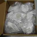 30 Pack Cabinet Knobs 1-3/16 Inch Round Champagne Bronze Dresser Drawer Knobs Zinc Alloy Hardware with Wide Base for Kitchen Bedroom Bathroom