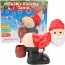 Xmas Bubble Machine with Unique Design, Prank Effect, Xmas Figure Bubble Makers, Bubble Blowing Machine Fun for Parties, Family Gatherings, and Celebrations