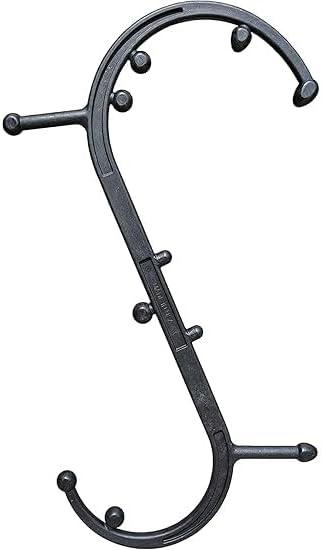 Body Back Buddy Classic USA Made Handheld Massage Cane - Full Body Trigger Point Tool for Deep Tissue Pain Relief - Dual Hooks for Back, Shoulder, Neck - (2.0 Black)