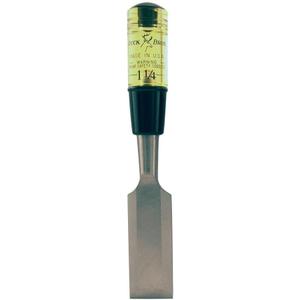 Buck Brothers 120107BC 1-1/4" Wood Chisel Made in USA, For Paring and Finishing Cuts in Carpentry and Woodworking, Tempered Tool Steel Blade, Mallet-Safe Handle