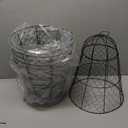 6 PCS 17.7"H X 11.42"D Garden Cloches,Chicken Wire Plant Covers Protectors Modular Design for Customizable Protection,Rust-Proof Heavy Duty Metal Plant Cage for Seedlings Flowers Protect from Animals