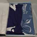 ZIGJOY Sleep Sack Swaddle 1.0 Tog Baby Wearable Blanket 100% Cotton Baby Swaddle Blanket for Newborns 6-12 Months Space&Blue