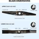 21 Inch Mower Blade Kit 72511-VE1-020 72531-VE2-020 Compatible with Honda HRB215 HRB216 HRB217 HRM215 HRR216 HRS216 HRT216 Push & Self Propelled Lawn Mowers