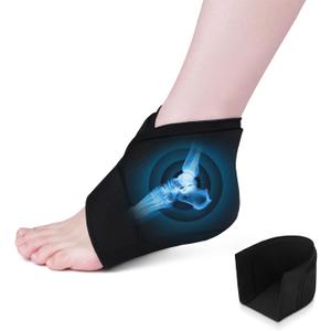 Heel Ice Pack for Pain Relief, Reusable Gel Ankle Ice Pack Wrap Hot&Cold Therapy for Heel Pain, Plantar Fasciitis, Achilles Tendinitis, Dry Cracked Heels, Sprain, Sports Injuries